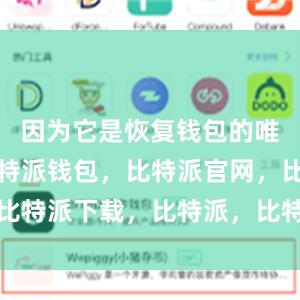 因为它是恢复钱包的唯一途径比特派钱包，比特派官网，比特派下载，比特派，比特派虚拟钱包