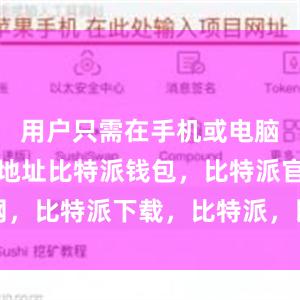 用户只需在手机或电脑上输入该地址比特派钱包，比特派官网，比特派下载，比特派，比特派虚拟钱包